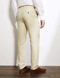 JAEGER Smart Trousers Slim Fit Silk And Linen Trousers -New In Mens Store SD 10 T62 2822C SS X EC 3