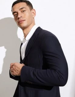 JAEGER Men's Coats & Jackets Slim Fit Pure Cotton Pique Jersey Jacket -New In Mens Store SD 10 T62 2826C F0 X EC 2