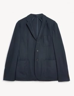 JAEGER Men's Coats & Jackets Slim Fit Pure Cotton Pique Jersey Jacket -New In Mens Store SD 10 T62 2826C F0 X EC 90