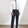 JAEGER Smart Trousers Tailored Fit Pure Wool Birdseye Trousers