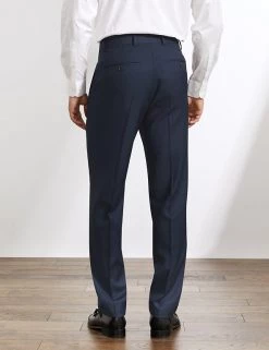 JAEGER Smart Trousers Tailored Fit Pure Wool Birdseye Trousers 11 JAEGER Smart Trousers Tailored Fit Pure Wool Birdseye Trousers -New In Mens Store SD 10 T62 2867C F2 X EC 3