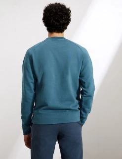 JAEGER Men's Jumpers Pure Cotton Jersey Loopback Sweater -New In Mens Store SD 10 T62 3821C FH X EC 3