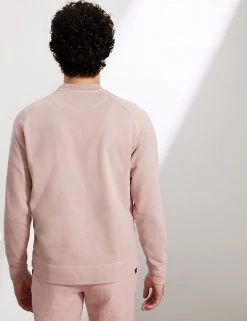 JAEGER Men's Jumpers Pure Cotton Jersey Loopback Sweater -New In Mens Store SD 10 T62 3821C Q2 X EC 3