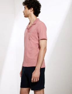 JAEGER Men's Polo Shirts Cotton And Linen Open Collar Polo Shirt -New In Mens Store SD 10 T62 3828C Q2 X EC 1