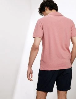 JAEGER Men's Polo Shirts Cotton And Linen Open Collar Polo Shirt -New In Mens Store SD 10 T62 3828C Q2 X EC 3